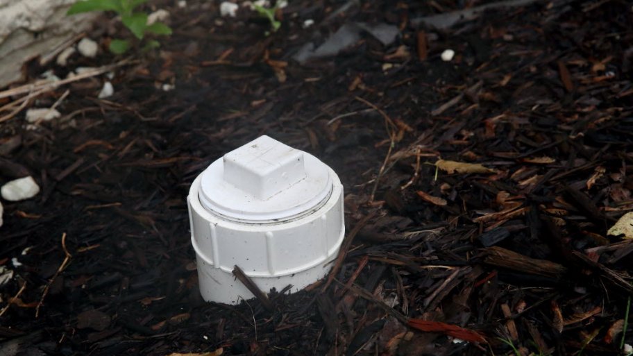 Outdoor sewer line